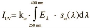 fórmula indice uv