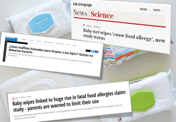 toallitas alergia alimentos